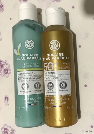 Солнцезащитный крем Ив Роше и молочко после загара