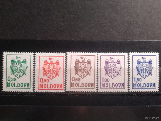 Молдова 1992 Стандарт, герб полная серия