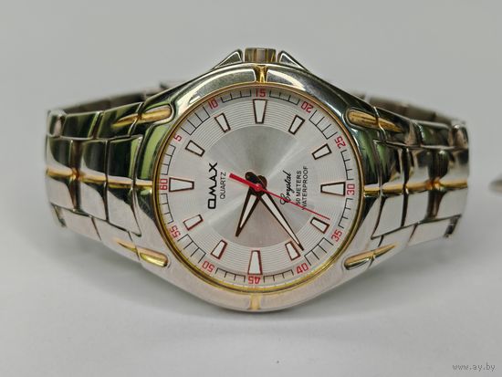 Часы Omax Cristal кварц. Идут точно !!! С рубля