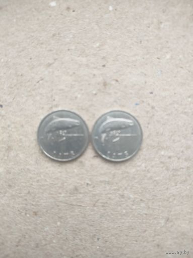 Латвия 1 лат 1992,2007 г. Не плохие!!! Цена за 1 шт.