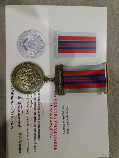 Нагрудный знак МВД общественный