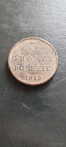 3 гроша 1819 года