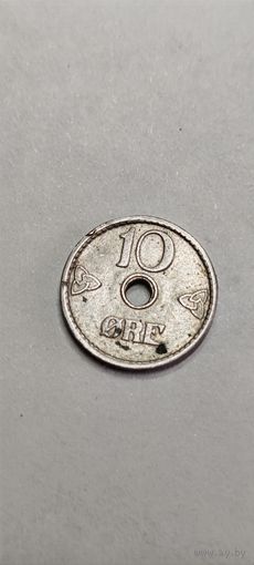 Норвегия 10 эре 1951