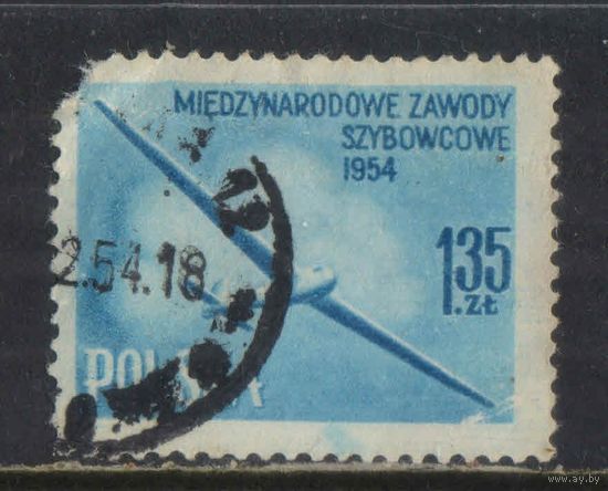 Польша ПНР 1954 Международный чемпионат по планерному спорту в Лешно Планер #854