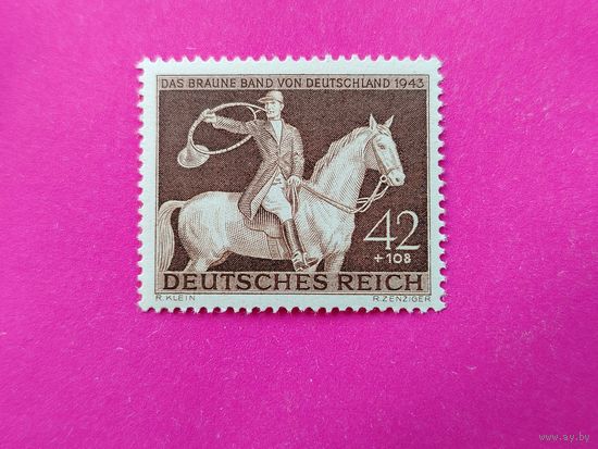 Германия. Конный спорт. Скачки. ( 1 марка ) 1943 года. 2-12.