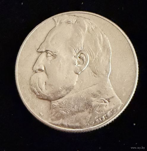 5 злотых 1934 г. Юзеф Пилсудский. Польша. Серебро
