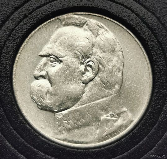 2. 5 злотых 1934 г. Пилсудский. С рубля