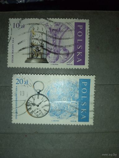 ПОЛЬША, 1986 ,  СТАРИННЫЕ ЧАСЫ,  2м (на "СКАНЕ" справочно приведены номера и цены по  Michel)