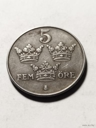 Швеция 5 оре 1949