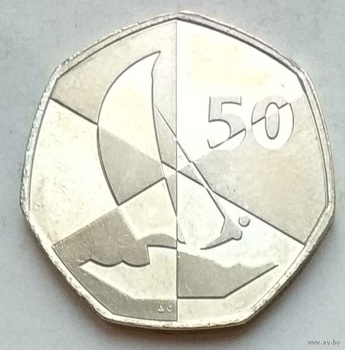 Гибралтар 50 пенсов 2019 г. Островные игры