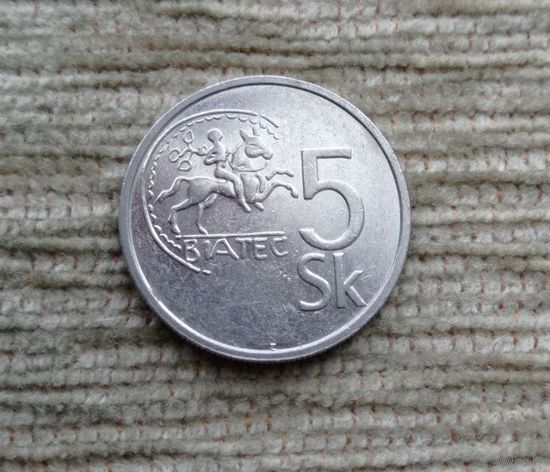 Werty71 Словакия 5 крон 1993 Всадник