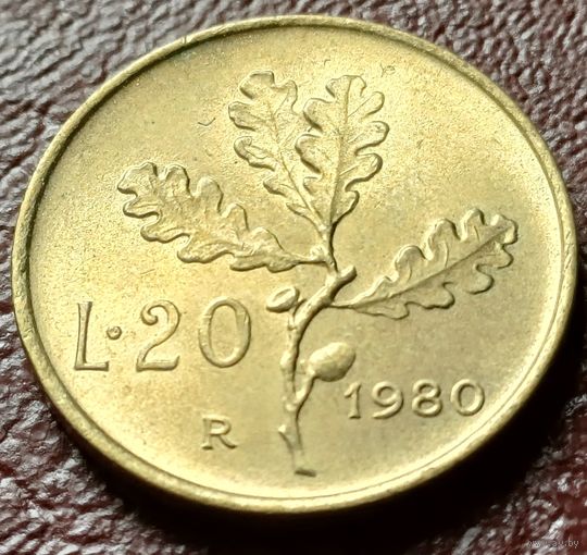 Италия 20 лир, 1980     ( 1-5-7 )