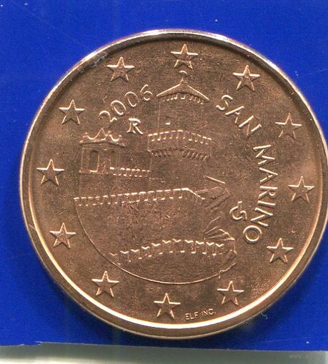 Сан Марино 5 евроцентов 2006 UNC