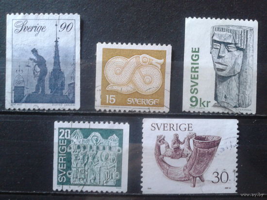 Швеция 1976 Стандарт, искусство Полная серия