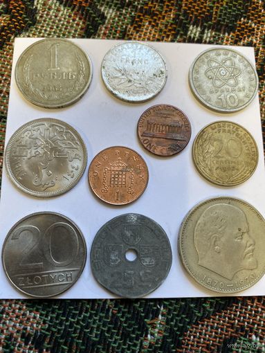 Аукцион с рубля. Сборной лот монет.