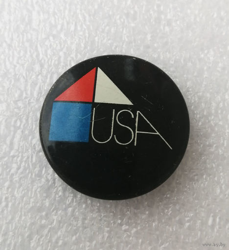 Архитектура США. Значок с Выставки 1978 год #1024-OP20