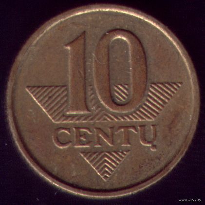 10 центов 1997 год Литва