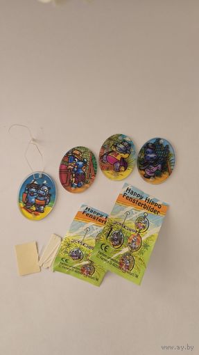 Дополнение к серии "Бегемотики в Голливуде", Kinder 1997-1998,  4 шт