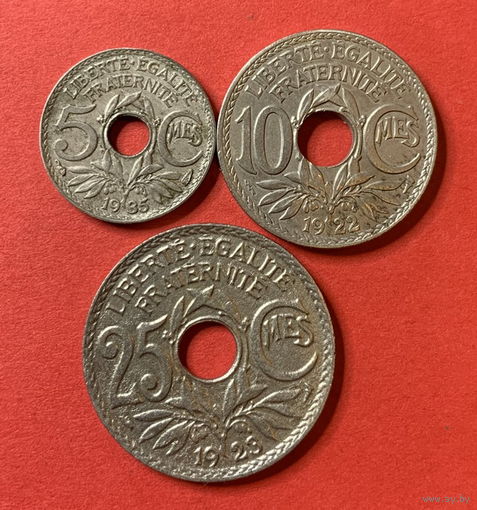 Франция 3 монеты