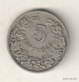 Люксембург 5 сантим 1908