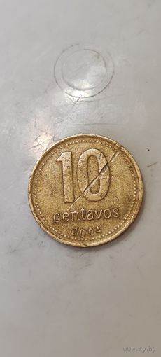 Аргентина 10 сентавос 2004