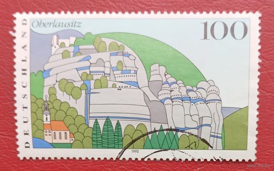 Германия, 1995 г., пейзажи Германии, Оберлаузиц