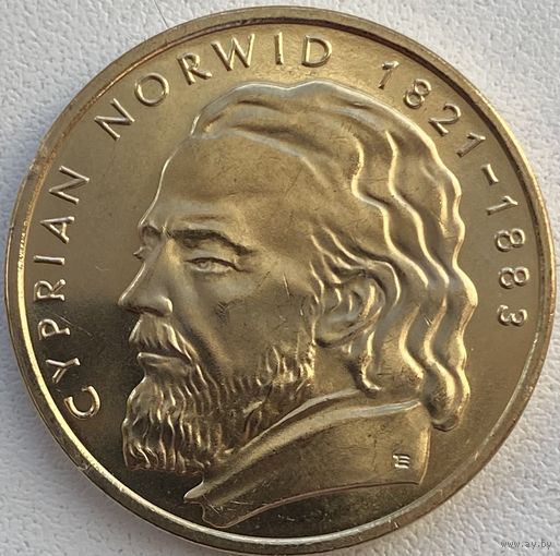 Польша 2 злотых 2013 г. 130 лет со дня смерти Циприана Камиля Норвида