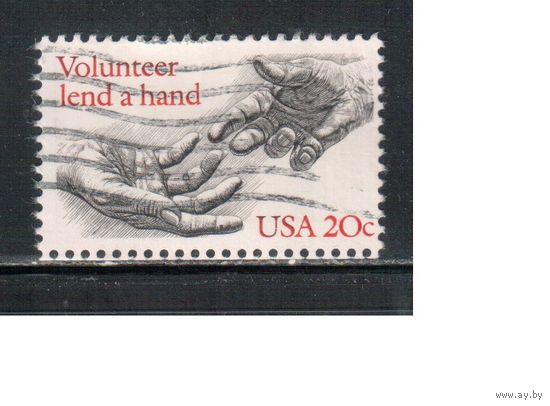 США-1983, (Мих.1627) , гаш. , Волонтеры, (одиночка),