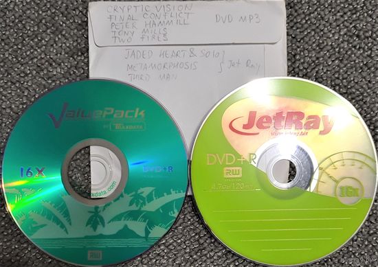 DVD MP3 дискография - CRYPTIC VISION, FINAL CONFLICT, Peter HAMMILL, Tony MILLS, TWO FIRES, JADED HEART & Sound Projects, METAMORPHOSIS, RATATAT - 2 DVD