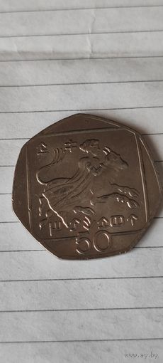 Кипр 50 цент 2004