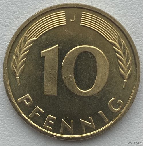 Германия 10 пфеннигов 1996 г. J. Состояние