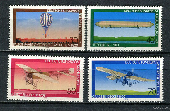 ФРГ - 1978 - Авиация - [Mi. 964-967] - полная серия - 4 марки. MNH.  (Лот 98FM)-T25P21