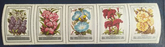 СИРИЯ 1977 Цветы , СЦЕПКА