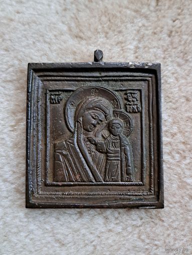 Икона меднолитая Казанская Пресвятая Богородица