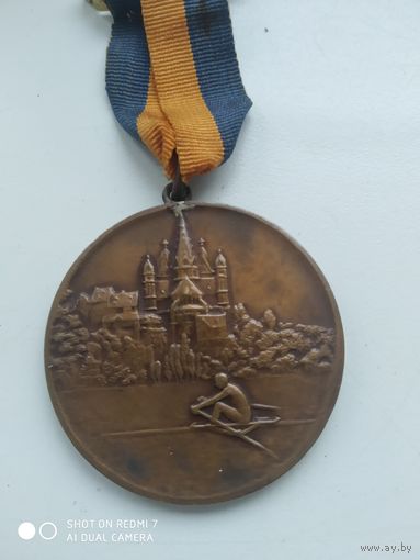 АКАДЕМИЧЕСКАЯ ГРЕБЛЯ РЕГАТА LIMBURGER 1931 ГОД ТМ ПОДВЕСКА 4 СМ