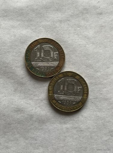 Франция 2 монеты