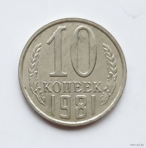 СССР. 10 копеек 1981 г.