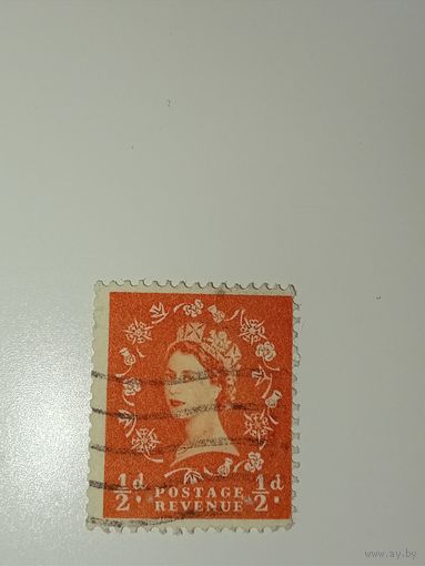 Великобритания 1958 Профиль королевы Елизаветы II.