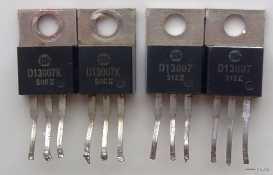 D13007 D13007K NPN, 8А, 400В, TO-220 (за 4 ШТ)