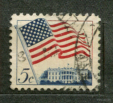 Государственный флаг. США. 1963. Полная серия 1 марка