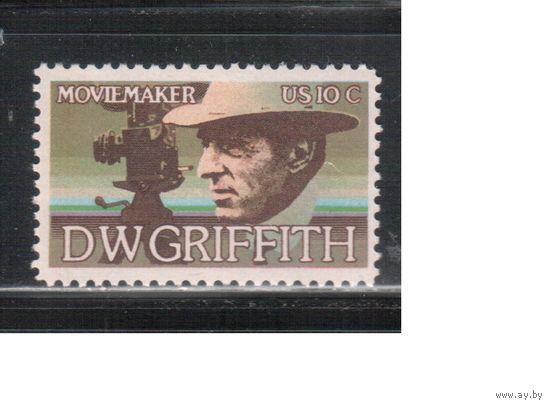 США-1975, (Мих.1172) , ** , Личности, Кинорежисер(одиночка)
