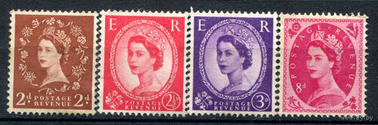 Великобритания - 1958/67г. - королева Елизавета II - 4 марки - чистые, без клея. #3-GB-99-A-1