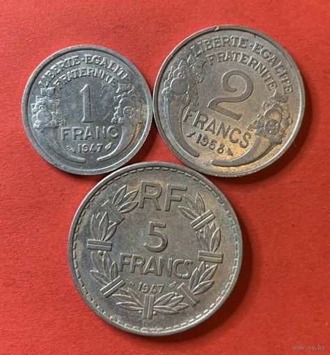 Франция 3 монеты