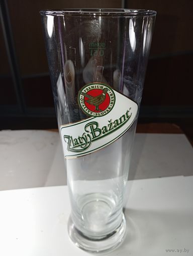 Пивной бокал  - Zlaty Bazant (Золотой фазан) , 0,51 мл.