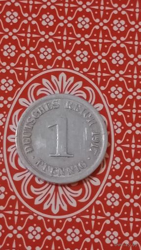 Германия 1 пфенниг 1917 G