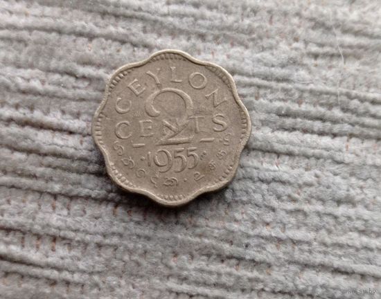 Werty71 Цейлон 2 цента 1955 Шри Ланка