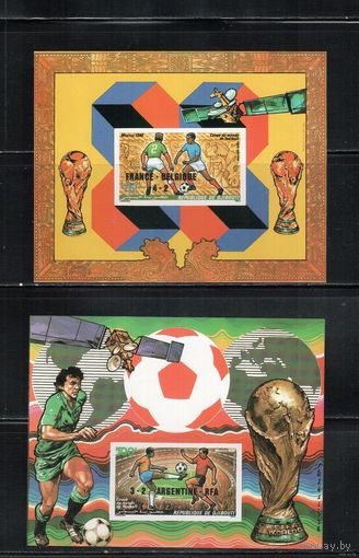 Джибути-1986 БЕЗУБЦОВЫЕ Спорт, ЧМ-1986, Футбол, Надп.   MNH
