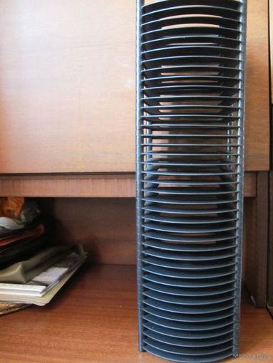 Настольная стойка для CD/MP3 дисков разборная+ 2 шпиндельные упаковки (на 10 дисков каждая)