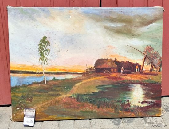 Домик в деревне   картина