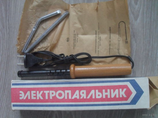 Электропаяльник новый,в упаковке и с паспортом.